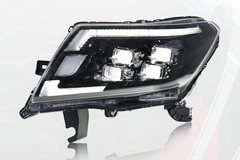 Pair LED Headlight Assembly DRL Sequential Turn For Nissan Navara NP300 2014-22
