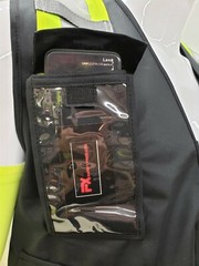 HI-VISIBILITY Black Security Safety Vest with 4 Front Pocket/ SECURITY VEST