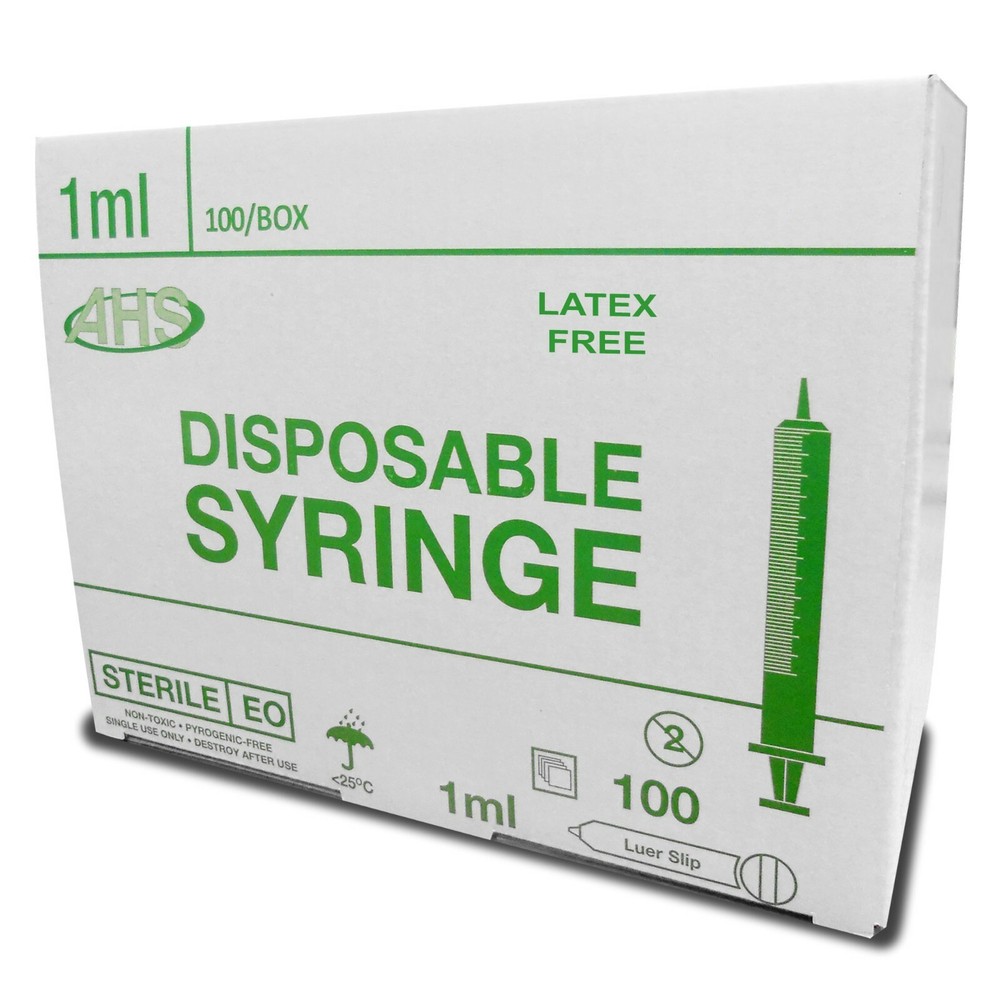 AHS 10ml (10cc) Luer Slip Syringe, 1000/Case