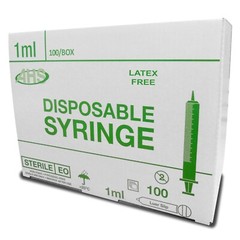 AHS 10ml (10cc) Luer Slip Syringe, 1000/Case