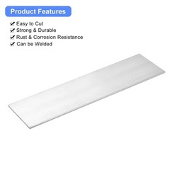 Durable Aluminum Flat Bar 3pcs, 1/8″ Thick, 4″ Wide x 12″ Long – 6061 Alloy