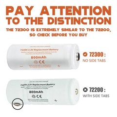 Replacement 3.5V 800mAh NiCd Rechargeable Battery for Otoscope 71000-A/C