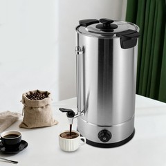 Commercial Stainless Steel 25L/6.6gal Coffee Urn Home Coffee Maker Hot Water Urn