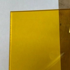 SALE 1/2″ (12mm) Transparent Yellow 12×12″ Acrylic Plexiglass Sheet AZM Displays