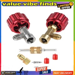 R134A Can Tap Valve – Self-Sealing & Puncture Style w/ Tank Adapter for A/C