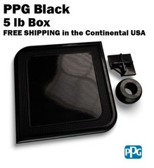 PPG Black Polyester Powder Coating PCT90235 (5 lb Box) FREE SHIPPING
