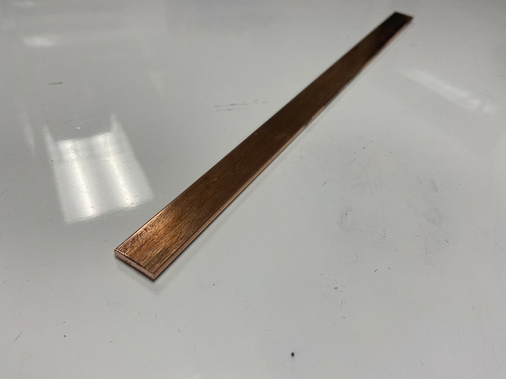 Copper 110 Flat Bar 1/8″ x 5/8″ x 24″-Long — .125″ x .625 Copper Bus Bar