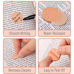 – round Transparent Sticky Notes, 560 Pcs, Pastel Colors, round Translucent Stic