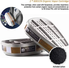 10Pairs 6001cn Organic Vapor Respirator Filter Cartridge For 6800 6200 Gas mask