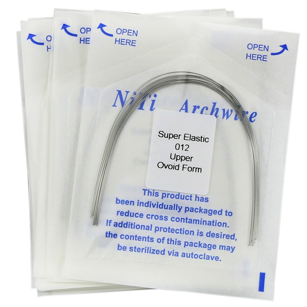 100Pcs Dental Orthodontic Niti Arch Wire Round Super Elastic 012-020 Upper Lower