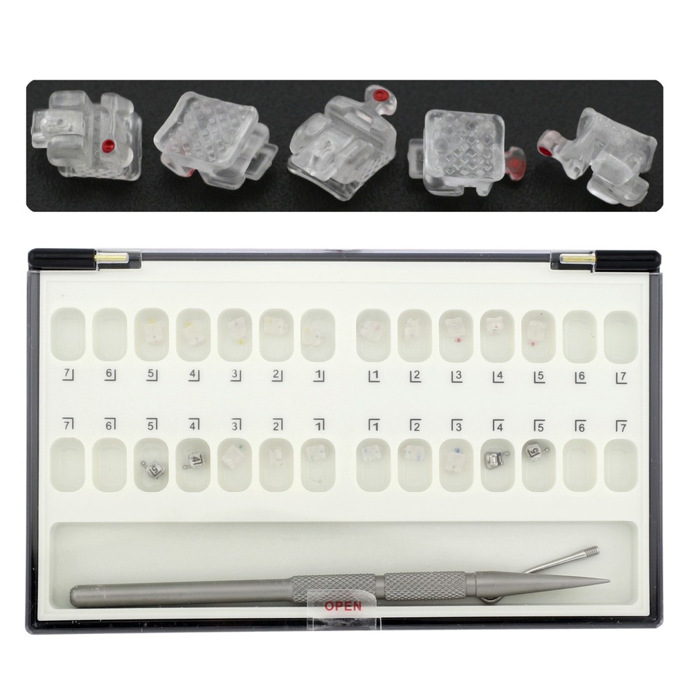 Orthodontic Ceramic Self Ligating Brackets Damon Clear Copper NiTi Arch Wire STD