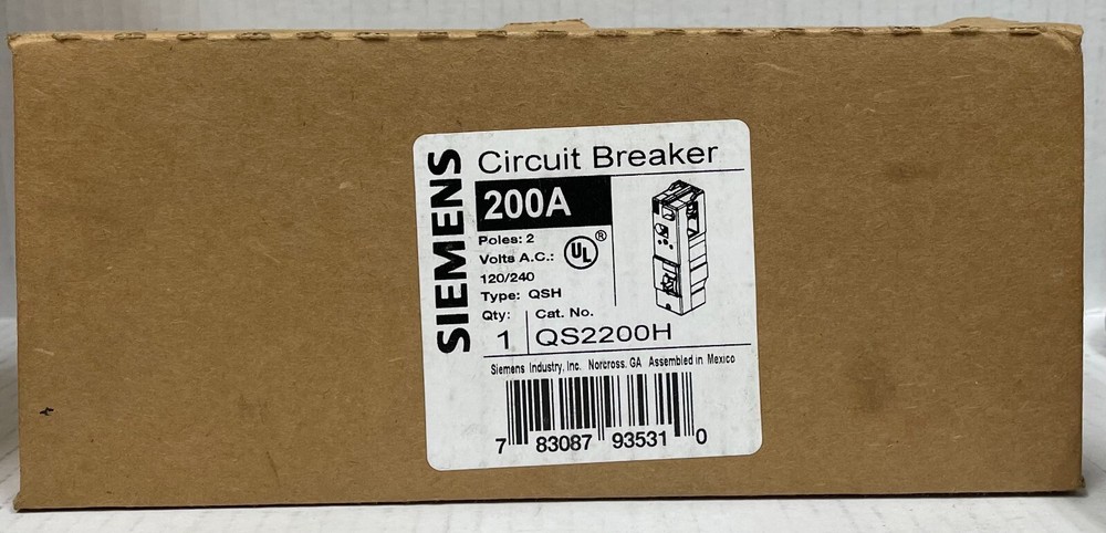 NEW SIEMENS QS2200H 200A 120V *SHIPS SAME DAY UPS*