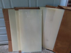 24″ x 48″ x 1/4″ off-white Wear-Resistant Nylon sheet