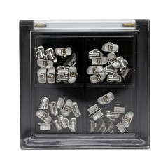 10 Sets Dental Orthodontic Buccal Tube Roth 022 1st Molar Tube Laser Marked Mesh