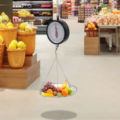 Double-sided Dial Hanging Scale 10kg/22lbs Circular Supermarkets Hanging Scale