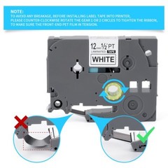 5 Pk Compatible Label Maker Tape 12mm for Brother P-Touch TZ-231 TZe-231 0.47in