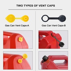 Gas Can Spout Nozzle Replacement Kit White HDPE Fuel Cans Pour Spouts 3 Pcs