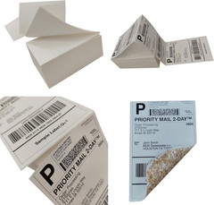 4X6 (100X150Mm) Fanfold Direct Thermal Shipping Labels, 8 Stacks / 4000 Labels –