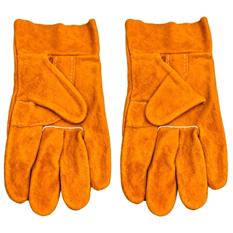 Reinforced Cowhides Heatproof Gloves for Construction Welding Grinding Moving