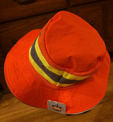 Ergodyne Work Gear Bucket Hat Size S/M Reflective Work Safety Orange Yellow Gray