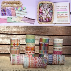 WEGAZ Washi Tape Set, 40 Rolls of 1.5cm Wide Decorative Craft Tape for