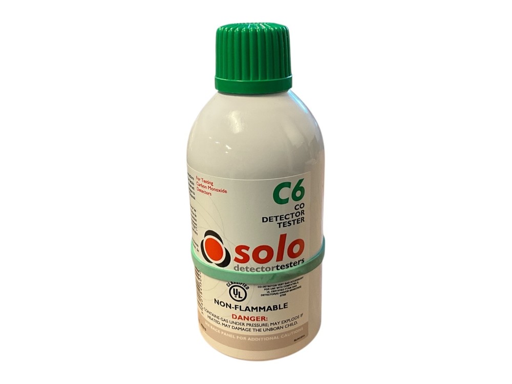 Solo C6 CO Detector Tester Non-Flammable Carbon Monoxide Test Gas Aerosol Can