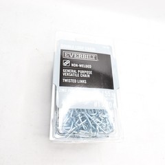 Everbilt Non-Welded Double Loop Chain Zinc Plated Steel #1 10-ft 803062