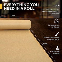 Brown Kraft Packing Paper – 2 Pack of 18″ X 1,200″ Rolls – Kraft Paper Roll