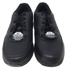Skechers Women’s Work Nampa Wyola Lace Up Slip Resistant Shoes Blk Size:10 120Y
