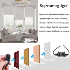 Forward Reverse Remote Control Switch,Dc12V-48V-8A Wireless Relay,164Ft Range