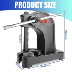 1Ton Manual Desktop Arbor Press Cast Iron Arbor Press Desktop Metal Machine