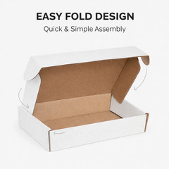 12 1/8 x 9 1/4 x 3″ White Deluxe Literature Mailers 200#/ect 32 50/Case