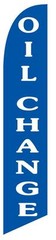 Oil Change (blue) 12ft Feather Banner Swooper Flag – FLAG ONLY