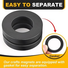 Large Magnet – Grade 10 Big Magnets Heavy Duty, OD60 x ID32 x 10mm Strong Round
