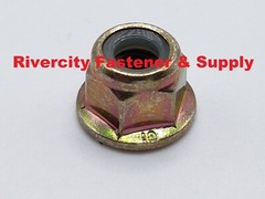 M14-2.0 Nylon Insert Flange Lock Nuts 14mm x 2.0 Flanged Stop Nut M14x2.0 ZY
