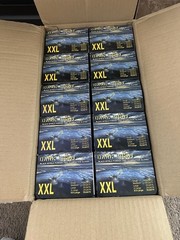 Dark Light Disposable Nitrile Gloves – Heavy Duty Work Gloves- XXL (900ct)