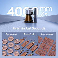 Refurbished LaserPecker LP2Plus Laser Engraver Cutter 4000mm/s Fast Wood Acrylic