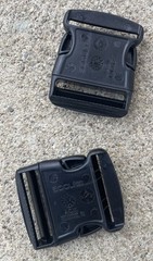 2 Sets 2″ ACW Acculoc Acetal Side Release Buckle Black CSR 2.0