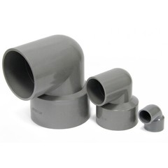 PVC Reducing 90° Elbow Pipe Fitting Joint Water Pipe Socket Coupling 20mm~110mm