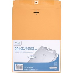 Envelopes, 9″ x 12″, Clasp Closure, Brown Kraft All-Purpose 24-lb Paper Maili…