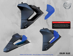 Stripe Series Air Deflectors Triumph Tiger 850/900 2020-2024 | Cosmetic Blem