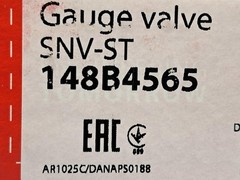 Danfoss – 148B4565 – SNV-ST Gauge Valve 3/8″ FPT – 1/2″ MPT 52-bar – NEW