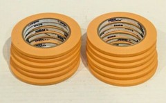 Tape Logic® ORANGE Masking Tape 1/4″ X 60 yards (4.9mm) T93100312PKD 12 Rolls