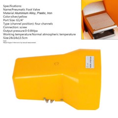4F210-08G Pneumatic Foot Pedal Valve 3 Way 2 Position 1/4″ Nptf Four Channels