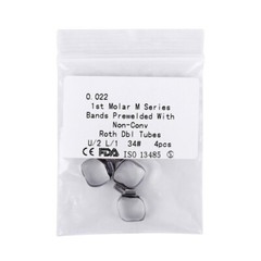 10Pack Dental Ortho Roth 022 1st Molar Buccal Tube Prewelded Band U2L1 U3L2 U1L1