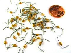 45pcs Vishay 27pF 5% 100V COG, NPO Formed Axial Ceramic Capacitors USA