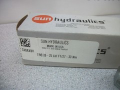 SUN HYDRAULICS CXBAXBV DIRECT ACTING RELIEF VALVE TRQ 20-25 Lbf FT/27-33 Nm NIB