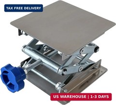 Stainless Steel Lab Jack Stand Table Lift Laboratory Mini Scissor Lift 4″ x 4″ w