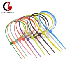 100-1000PCS 2.5mm 100 150 200 mm Self-locking Plastic Nylon Cable Ties Wire Zip.