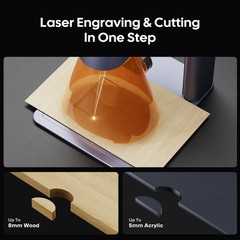 LaserPecker LP4 10W Laser Engraver Cutter 4000mm/s Metal/Wood/Acrylic DIY Marker